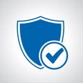 Security approval check icon. Digital protection and security data concept Ã¢â¬â vector